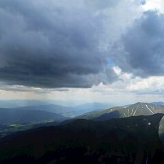 Flugwegposition um 11:43:07: Aufgenommen in der Nähe von Oberwölz Umgebung, Österreich in 2501 Meter